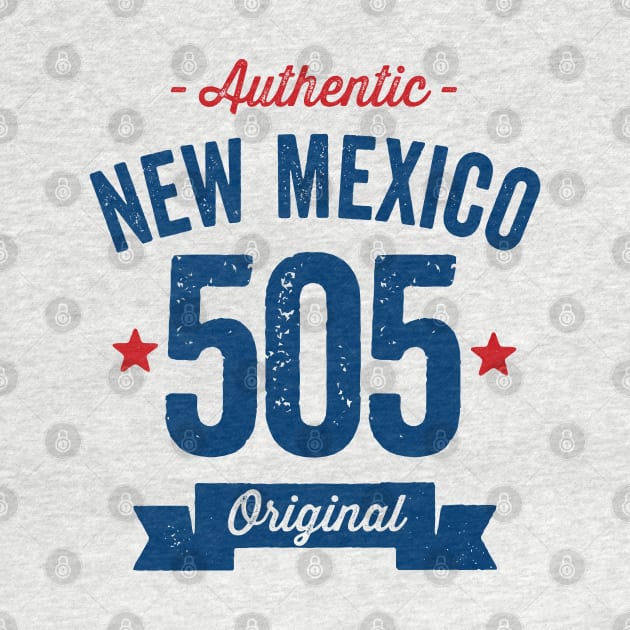 Authentic New Mexico 505 Area Code by DetourShirts